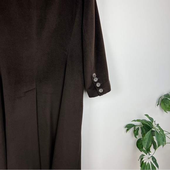 Jones New York Vintage 90's Wool Angora Blend Long Coat Size 6 - Picture 7 of 13